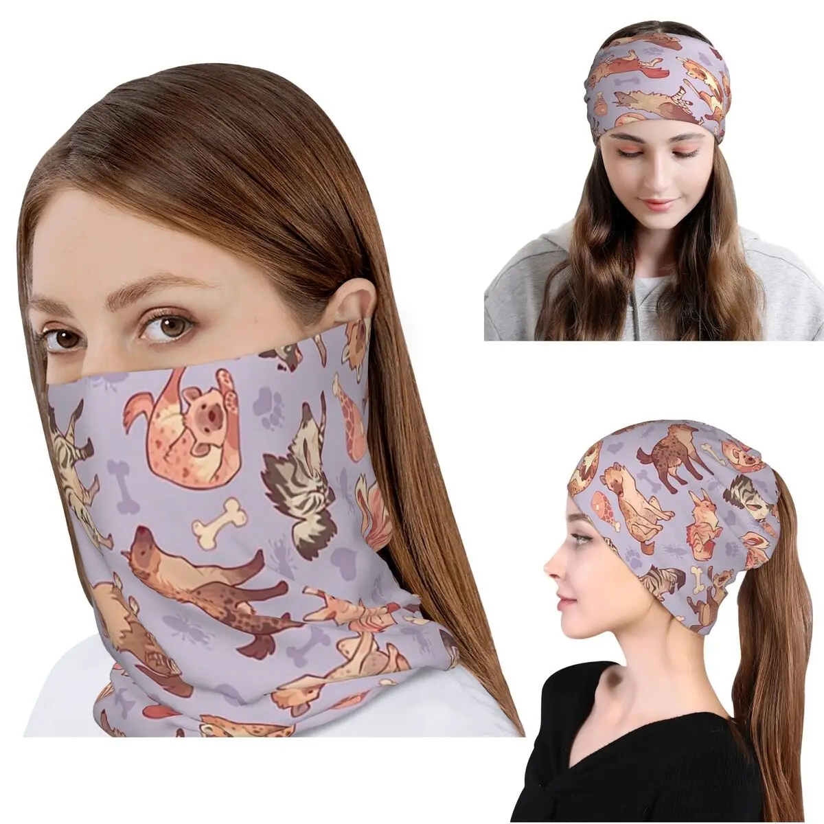 Hyenas In Lavende Bandana Neck Cover Mask Scarf Multifunction Cycling Scarf Beanies Hat for Men Women Adult Windproof
Hyenas In Lavende Bandana Neck Cover Mask Scarf Multifunction Cycling Scarf Beanies Hat for Men Women Adult Windproof