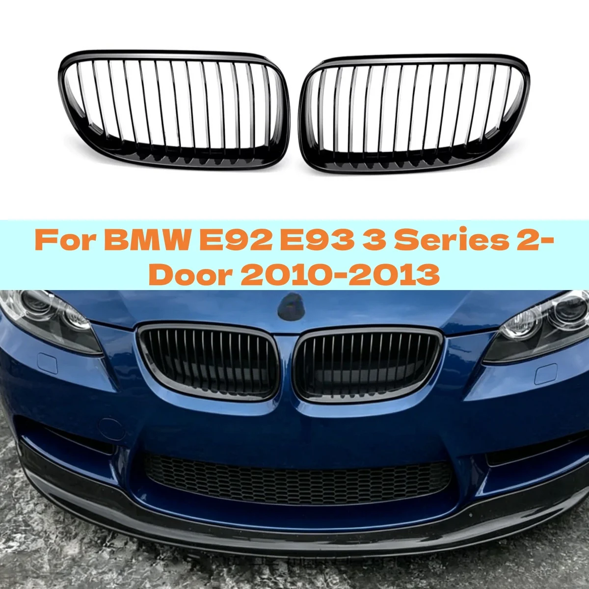 Car Front Grille Single Line For BMW E92 E93 3 Series 2-Door 2010-2013 Glossy Black Front Kidney Bumper Grille Grill Cover
Car Front Grille Single Line For BMW E92 E93 3 Series 2-Door 2010-2013 Glossy Black Front Kidney Bumper Grille Grill Cover
