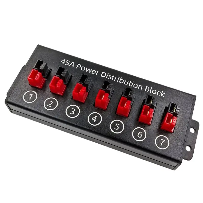 [NEW!A08R】 For Plug 7-Position 45A Power Pole Connector Splitter Distribution Board Distribution Module
[NEW!A08R】 For Plug 7-Position 45A Power Pole Connector Splitter Distribution Board Distribution Module