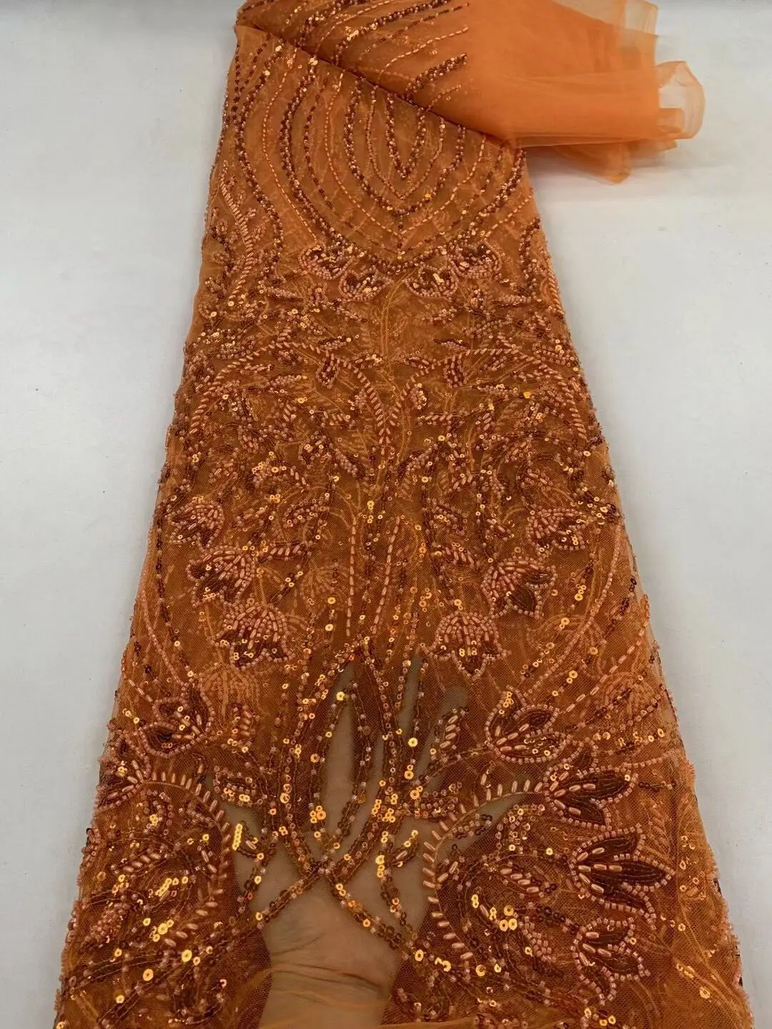 French Tulle Lace Fabric S-1308587 With Sequins Beaded Embroidery African Nigerian Lace Fabric For Dress Sewing
French Tulle Lace Fabric S-1308587 With Sequins Beaded Embroidery African Nigerian Lace Fabric For Dress Sewing
