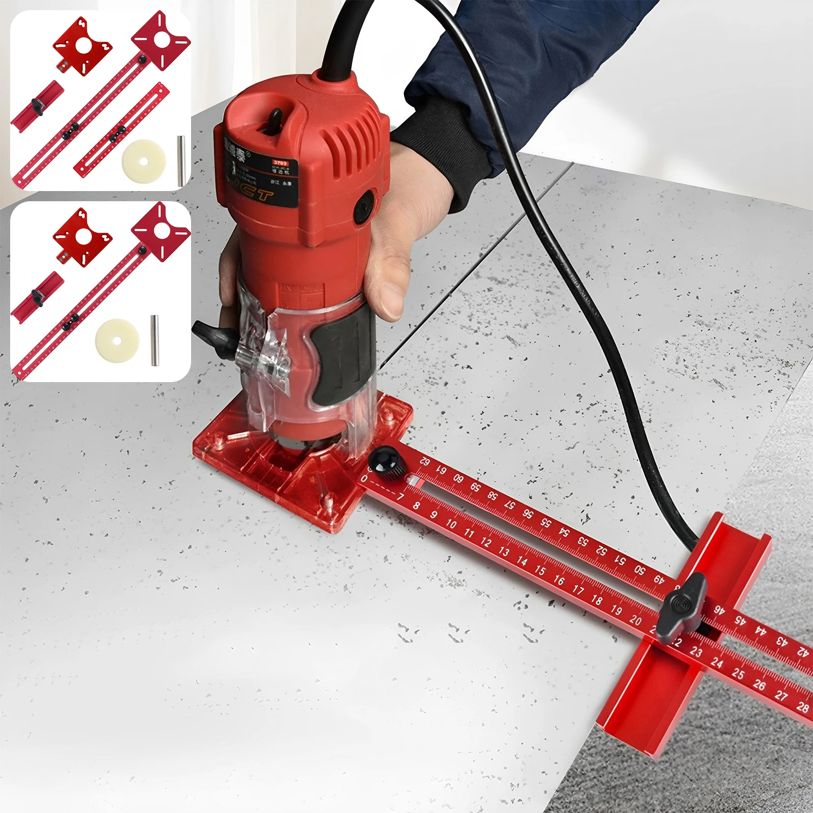 Router Milling Groove Bracket Aluminum Alloy Router Circle Cutter Jig Professional Woodworking Cabinet Jig Router Template
Router Milling Groove Bracket Aluminum Alloy Router Circle Cutter Jig Professional Woodworking Cabinet Jig Router Template