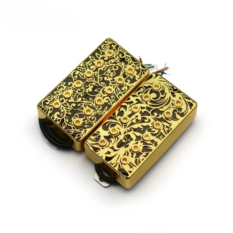 Гитарный звукосниматель Alnico 5 Humbucker с полой латунной крышкой, 4-жильный кабель, 7.5k/15k, с функцией разделения катушек, Alnico V, для гитары LP
Гитарный звукосниматель Alnico 5 Humbucker с полой латунной крышкой, 4-жильный кабель, 7.5k/15k, с функцией разделения катушек, Alnico V, для гитары LP