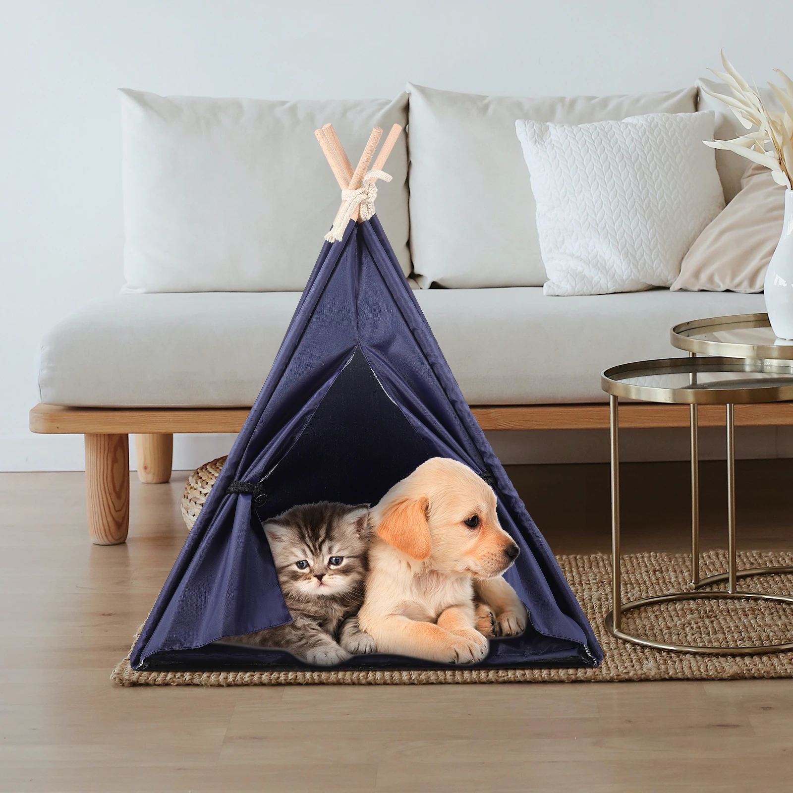 Waterproof Pet Tent Teepee Dog Bed Large House for Small Animals Cat Indoor Cats Outdoor
Waterproof Pet Tent Teepee Dog Bed Large House for Small Animals Cat Indoor Cats Outdoor