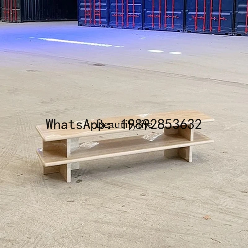 minimalist light luxury natural travertine porch table marble table
minimalist light luxury natural travertine porch table marble table
