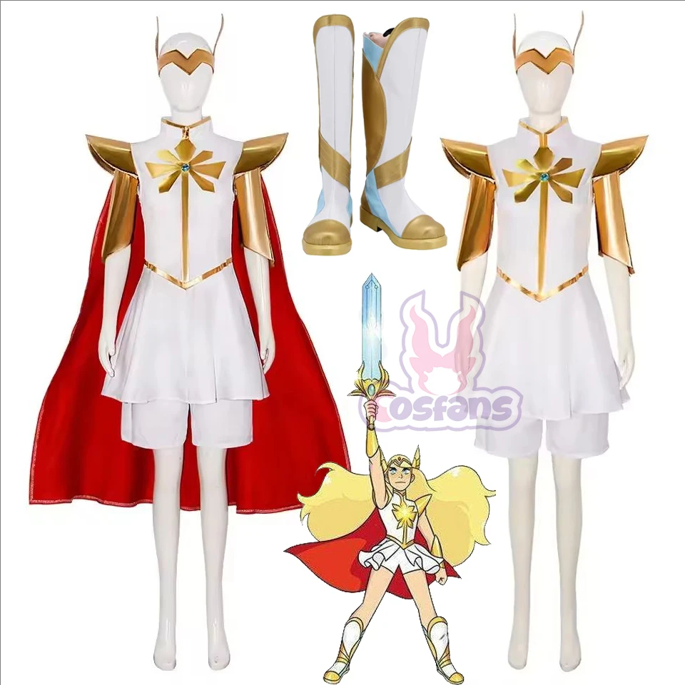 Anime She-Ra and the Princesses of Power White Uniform She-Ra Women Dress Halloween Cosplay Costume She Ra Cosplay Shoes Boots
Anime She-Ra and the Princesses of Power White Uniform She-Ra Women Dress Halloween Cosplay Costume She Ra Cosplay Shoes Boots