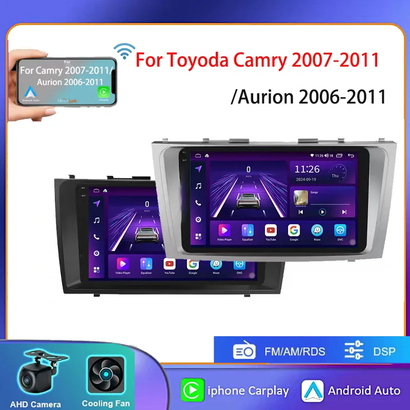 9'' Android13 Carplay Auto Car Radio For Camry 2007-2011/Aurion 2006-2011 Car Radio Android Automotive Multimidia Player Navigat
9'' Android13 Carplay Auto Car Radio For Camry 2007-2011/Aurion 2006-2011 Car Radio Android Automotive Multimidia Player Navigat