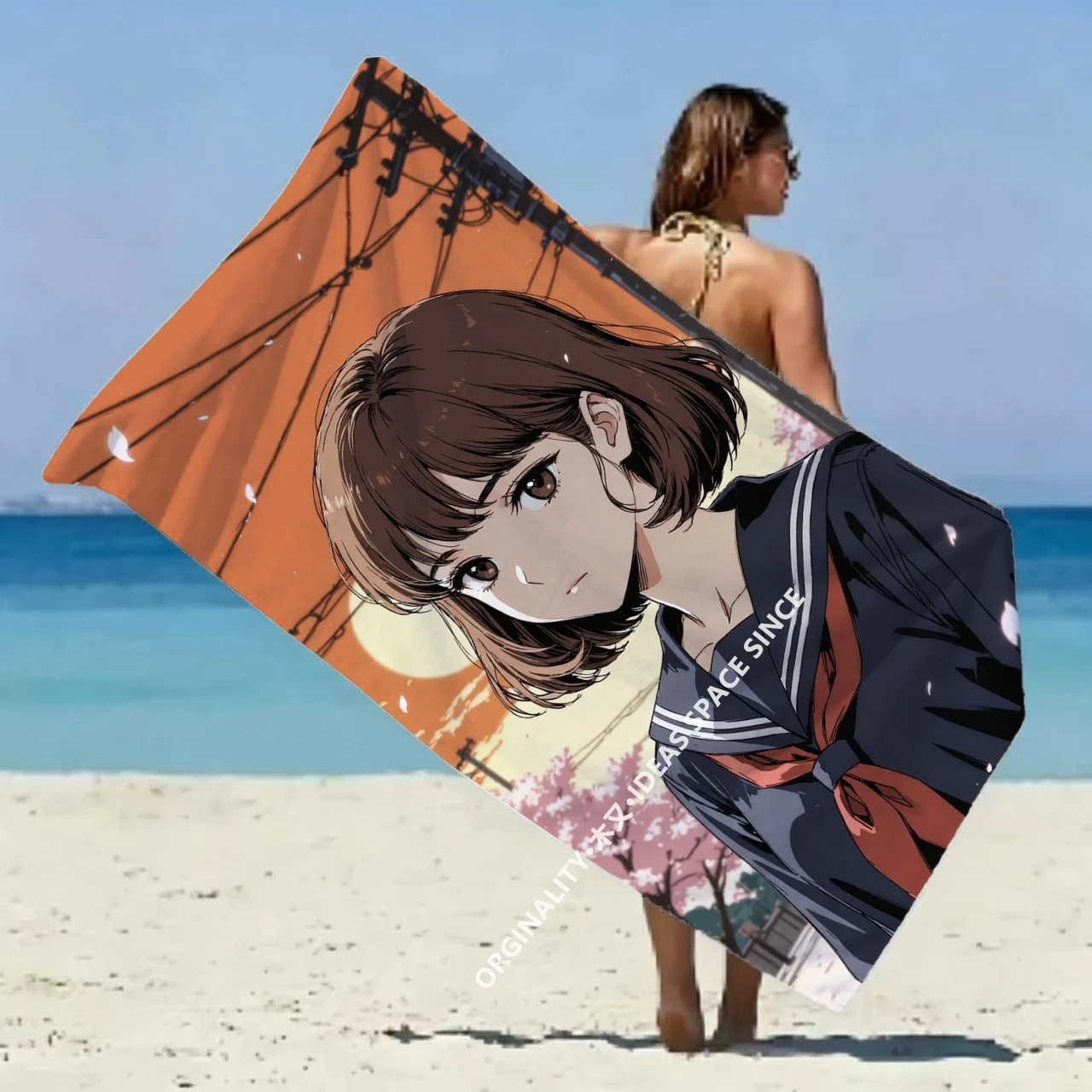Anime School Girl Beach Towel Patterned Sunscreen And Windproof Suitable For Swimming Pool Camping Travel Blanket
Anime School Girl Beach Towel Patterned Sunscreen And Windproof Suitable For Swimming Pool Camping Travel Blanket