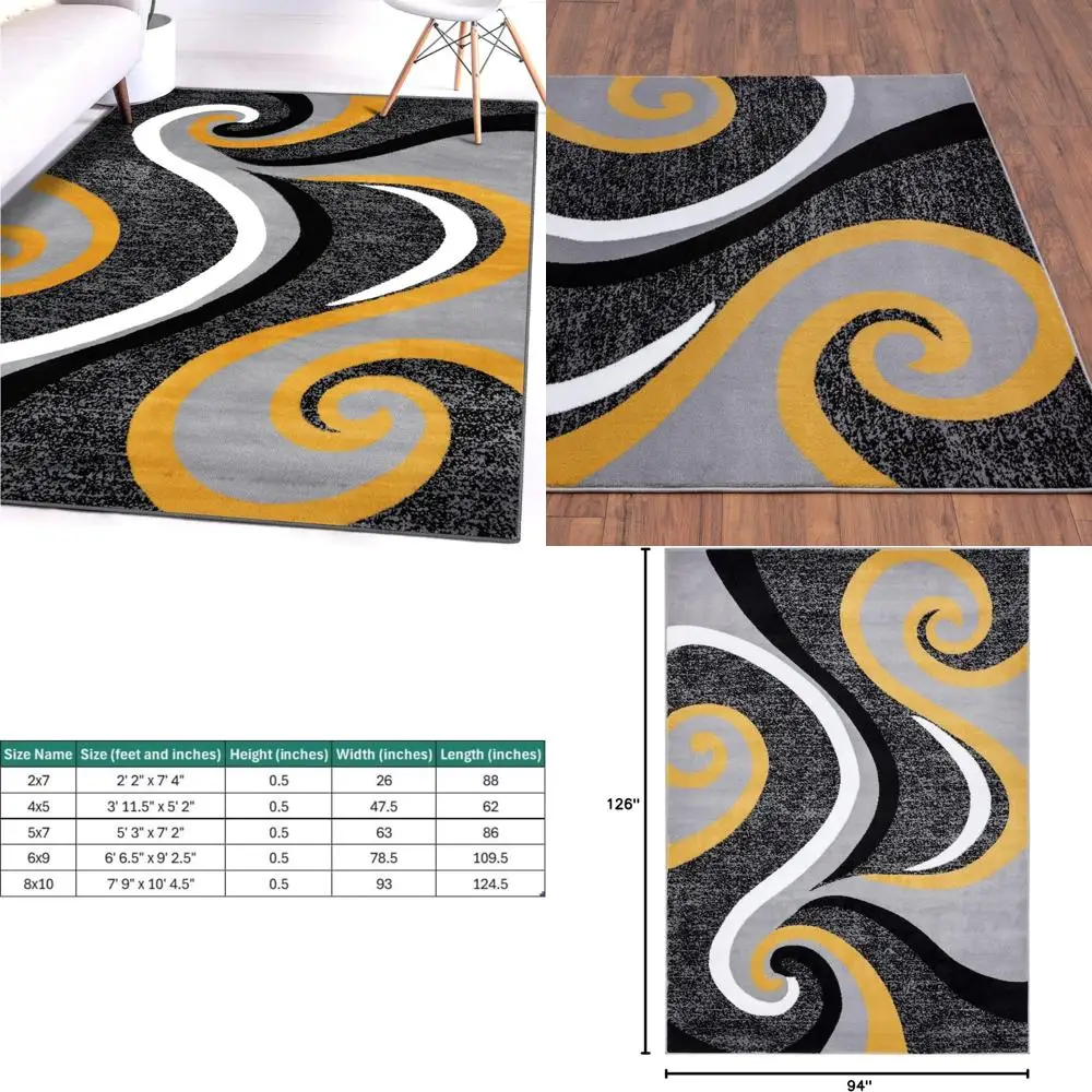 Large 7'10 x 10'6 Yellow Area Rug - Brand New Carpet
Large 7'10 x 10'6 Yellow Area Rug - Brand New Carpet