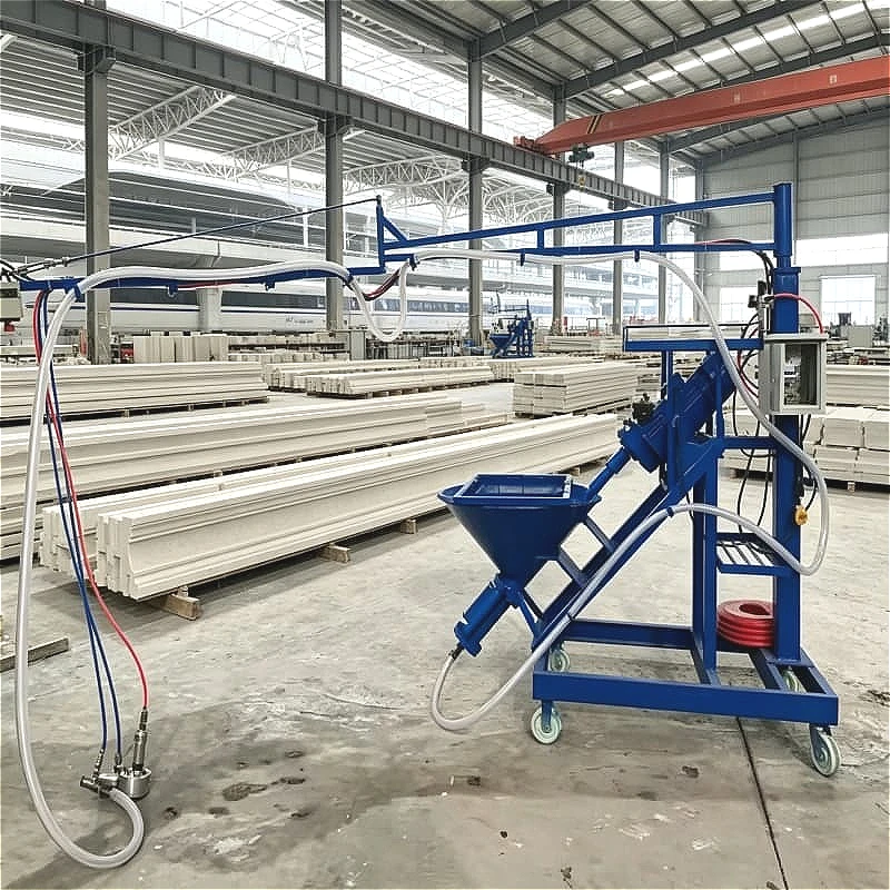 Pneumatic Cement Plastering Machine GRC Glass Fiber Spray Gun Chopper System for GRC Panel Decorative Cladding Application
Pneumatic Cement Plastering Machine GRC Glass Fiber Spray Gun Chopper System for GRC Panel Decorative Cladding Application