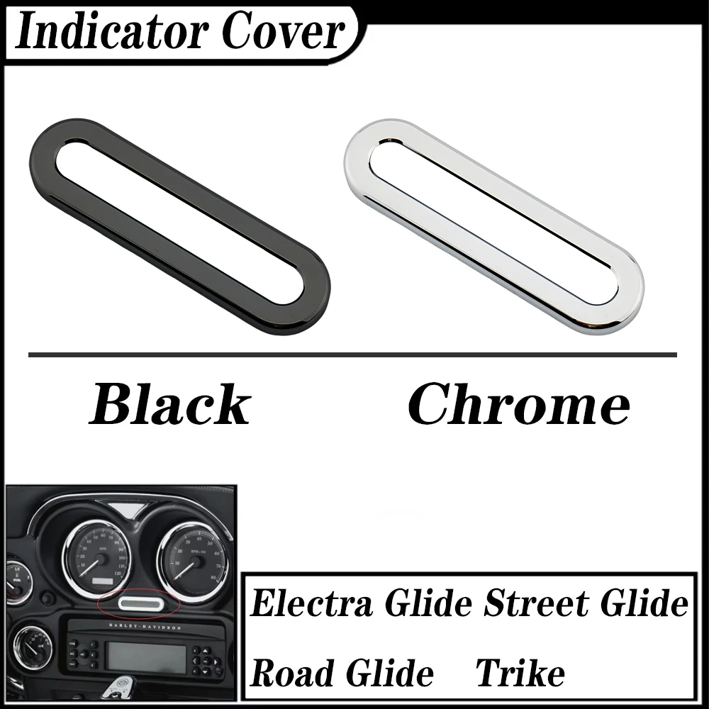 FOR Harley Touring Electra Glide Street Glide Road Glide Trike Indicator Light Cover 74562-98 Black Chrome Aluminum 1996-2013
FOR Harley Touring Electra Glide Street Glide Road Glide Trike Indicator Light Cover 74562-98 Black Chrome Aluminum 1996-2013