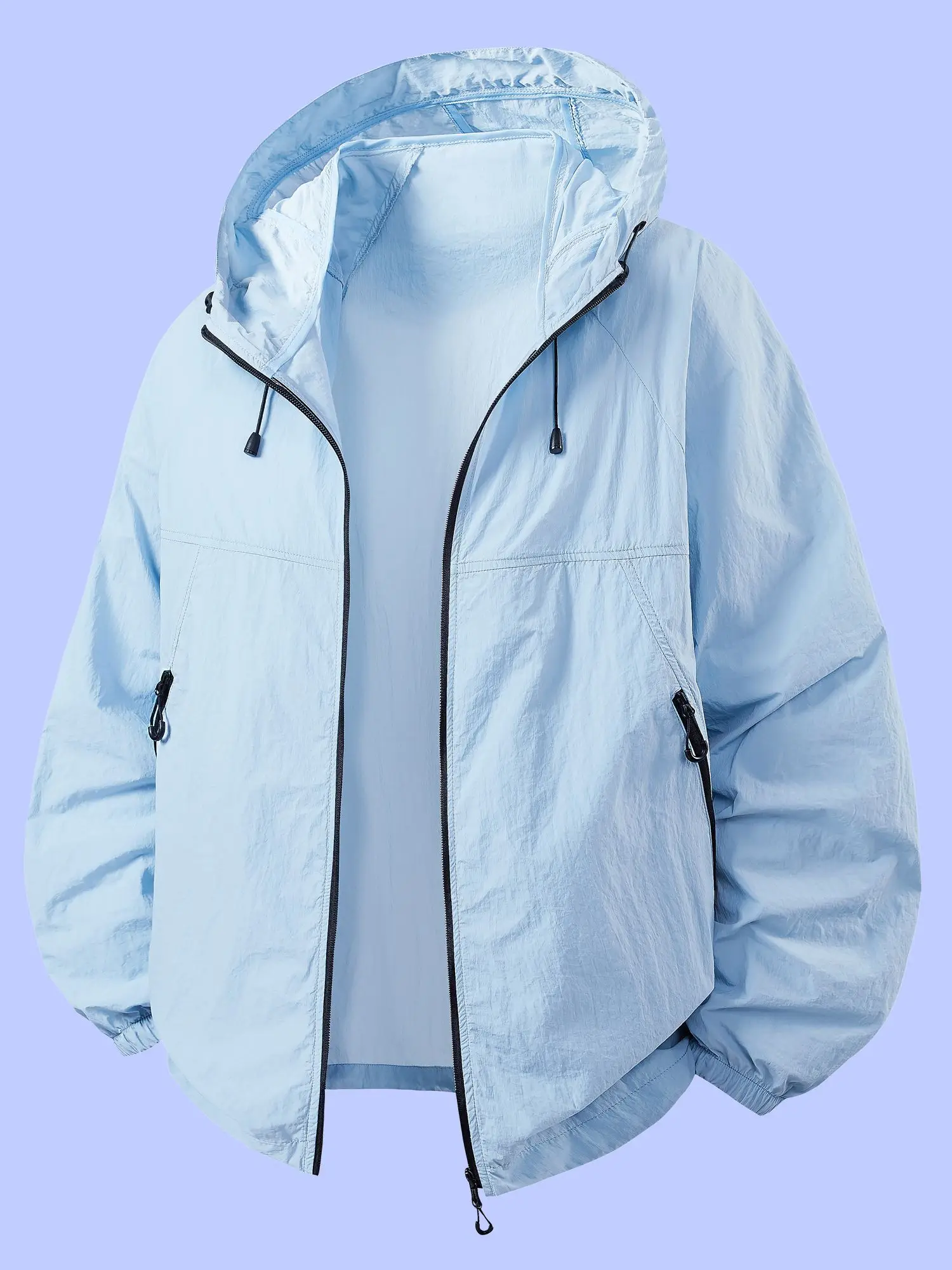 Women's Summer Lightweight Hooded Thin Jacket with Pockets and Adjustable Drawstring
Women's Summer Lightweight Hooded Thin Jacket with Pockets and Adjustable Drawstring