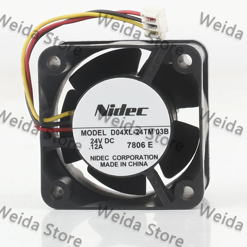 Original Nidec DC 24V 0.12A AC EC 4028 chassis inverter silent D04XL-24TM 03B three-wire cooling fan
Original Nidec DC 24V 0.12A AC EC 4028 chassis inverter silent D04XL-24TM 03B three-wire cooling fan
