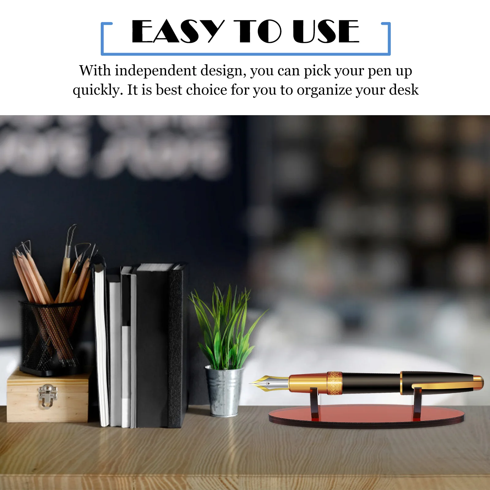 Portable Acrylic Pen Holder Makeup Brush Display Stand Anti-Fall Smooth Edges Desk Organizer Pencil Rack
Portable Acrylic Pen Holder Makeup Brush Display Stand Anti-Fall Smooth Edges Desk Organizer Pencil Rack
