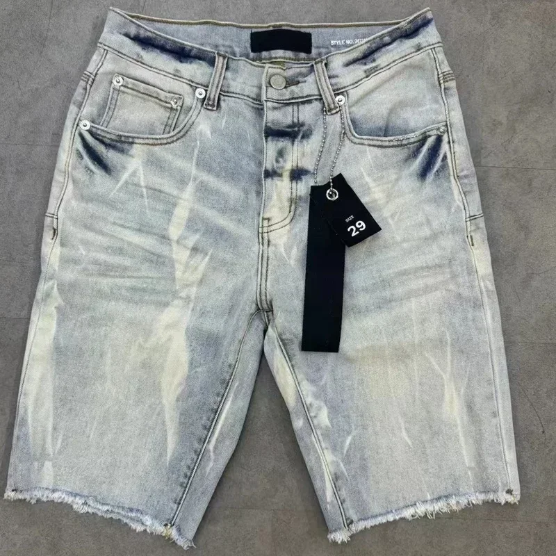 American Style Purple Casual Denim Shorts Men Women Light Color Street High Quality Purple Loose Denim Fashion Shorts
American Style Purple Casual Denim Shorts Men Women Light Color Street High Quality Purple Loose Denim Fashion Shorts