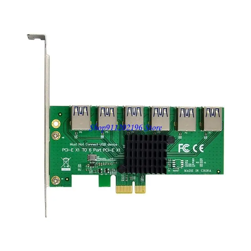 P82A 1 to 6 USB PCIE Riser Card for Desktop PC Mining USB PCI-E Expansion Adapter
P82A 1 to 6 USB PCIE Riser Card for Desktop PC Mining USB PCI-E Expansion Adapter