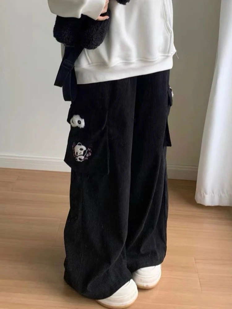 Deeptown Kawaii Cuteore Sweet High Waist Wide Leg Pants Japanese Style Y2k Harajuku Pockets Patchwork Panda Embroidery Trousers
Deeptown Kawaii Cuteore Sweet High Waist Wide Leg Pants Japanese Style Y2k Harajuku Pockets Patchwork Panda Embroidery Trousers
