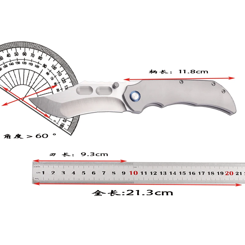 2025 style VG10 steel titanium alloy handle folding knife tactical fishing survival camping hunting outdoor EDC tool knife
2025 style VG10 steel titanium alloy handle folding knife tactical fishing survival camping hunting outdoor EDC tool knife