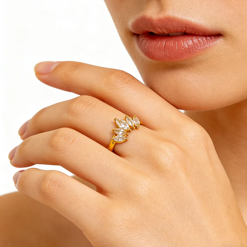 Women Stainless Steel Zircon Open Ring Luxury Titanium Steel Band Anti-fade Stackable Finger Jewelry European American Daily Gif
Women Stainless Steel Zircon Open Ring Luxury Titanium Steel Band Anti-fade Stackable Finger Jewelry European American Daily Gif