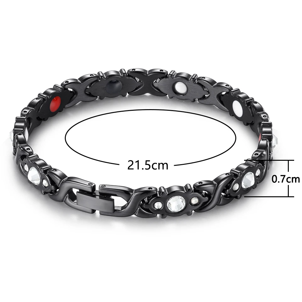 Rainso Luxury Stainless Steel Bracelets For Women With Magnet 4in1 Health Care Bangle Bracelet Viking Fashion Girl Jewelry Chain
Rainso Luxury Stainless Steel Bracelets For Women With Magnet 4in1 Health Care Bangle Bracelet Viking Fashion Girl Jewelry Chain