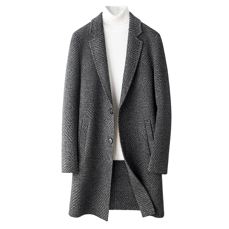 2023 Men's Autumn Winter Fashion Business Casual Woolen Coats Men's Long Sleeve Warm Jackets Male Wool Trench Outerwear
2023 Men's Autumn Winter Fashion Business Casual Woolen Coats Men's Long Sleeve Warm Jackets Male Wool Trench Outerwear