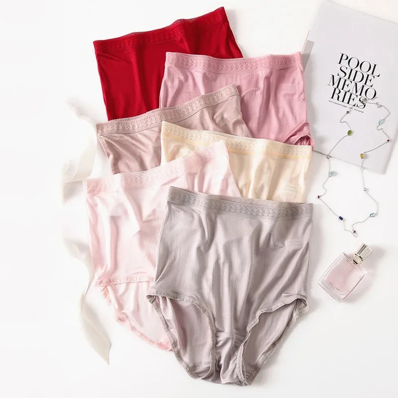 Женские трусики из натурального шелка с высокой талией, женские трусики больших размеров, нижнее белье, женские прозрачные бесшовные трусики
Женские трусики из натурального шелка с высокой талией, женские трусики больших размеров, нижнее белье, женские прозрачные бесшовные трусики