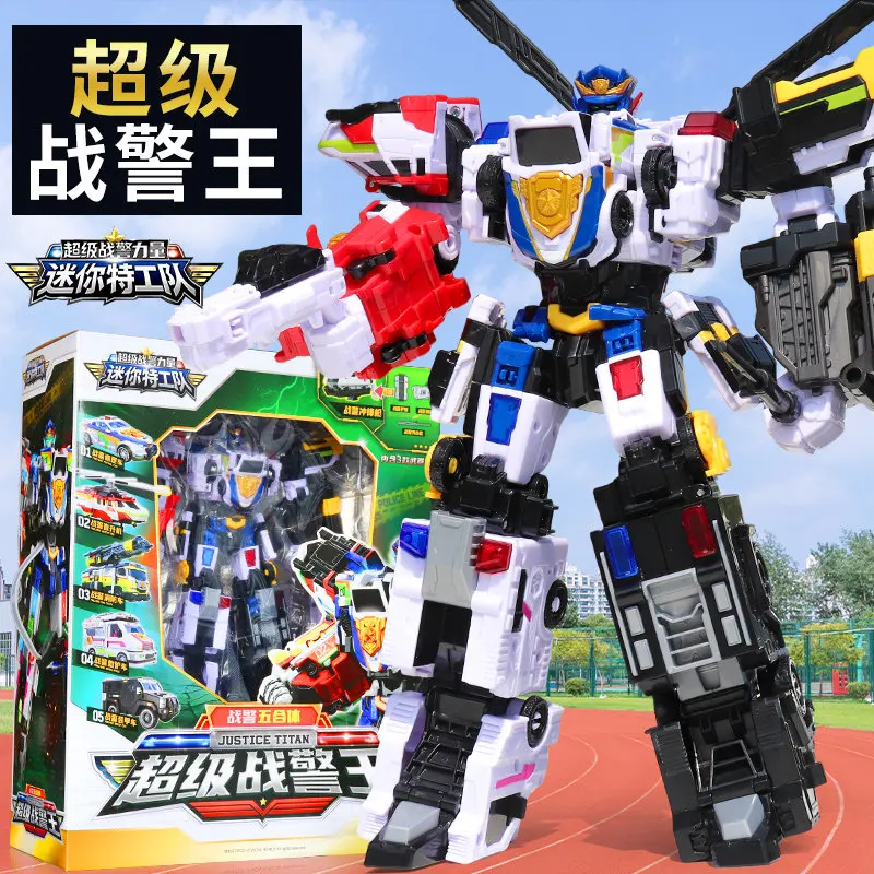 Mini Force Super Cop King Power Super Heavy Armor King Thunder King Five-in-One Toy Car Transforming Boy
Mini Force Super Cop King Power Super Heavy Armor King Thunder King Five-in-One Toy Car Transforming Boy