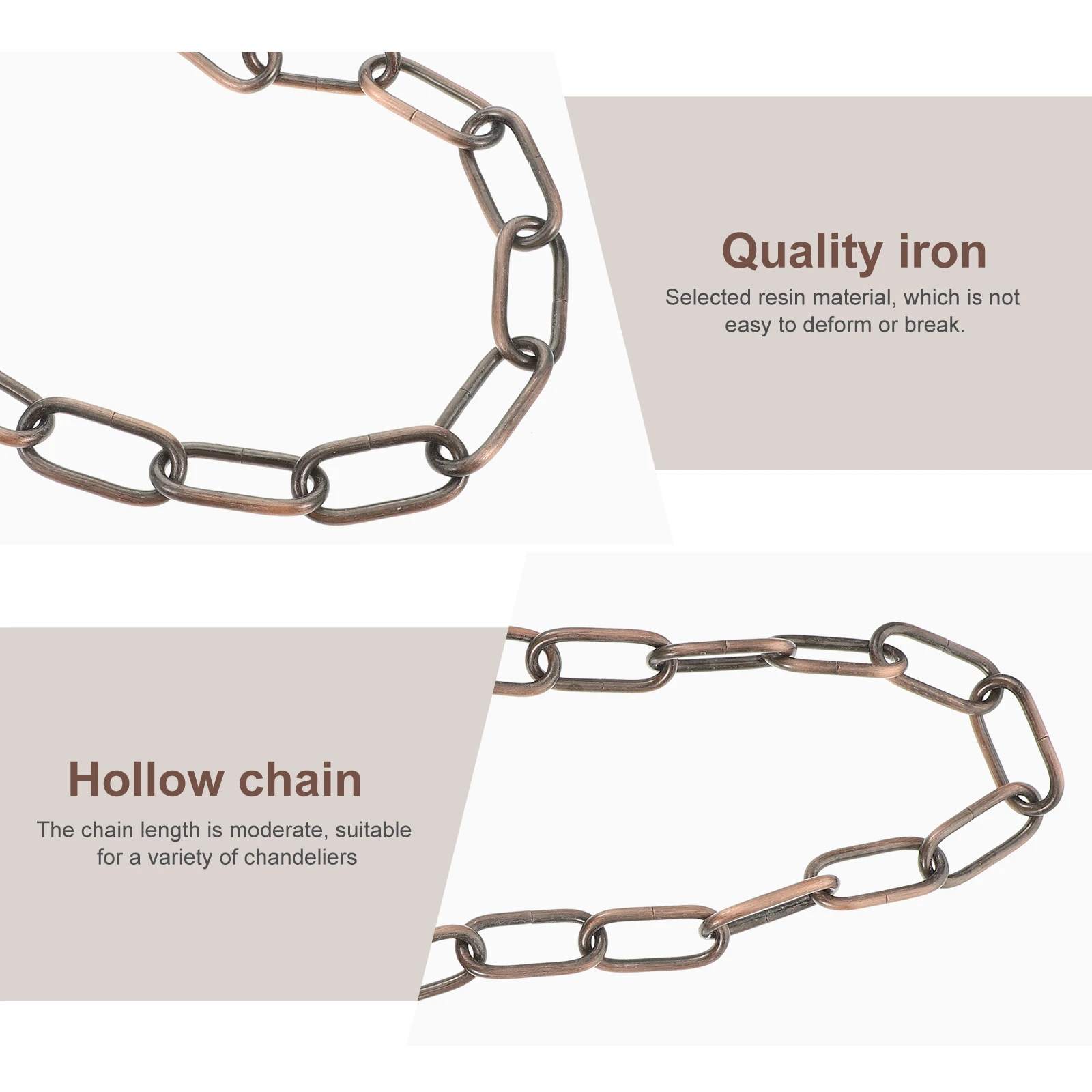 2Pcs Premium Quality Iron Chain Chandelier Accessory Adjustable Hanging Light Chain for Decor
2Pcs Premium Quality Iron Chain Chandelier Accessory Adjustable Hanging Light Chain for Decor