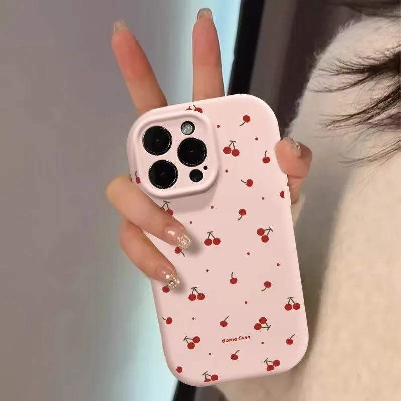 Cute Cartoon Cherry Pattern Phone Case For IPhone 16 15 14 13 12 11 Pro Max XS Max XR 14 15 16 Plus Shockproof Cases Cover Funda
Cute Cartoon Cherry Pattern Phone Case For IPhone 16 15 14 13 12 11 Pro Max XS Max XR 14 15 16 Plus Shockproof Cases Cover Funda