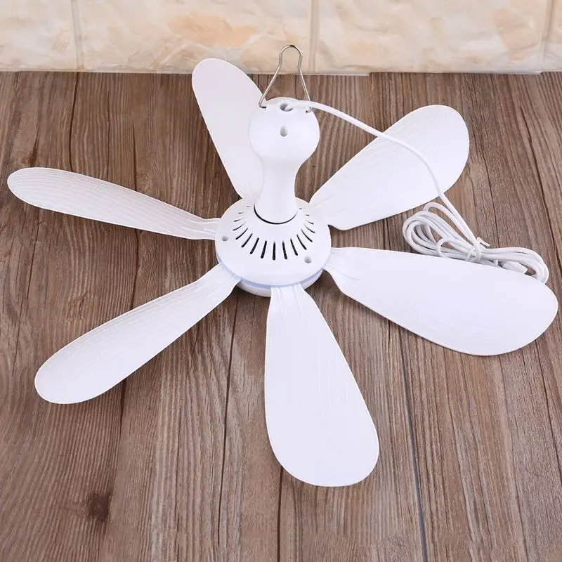 Silent 6 Leaves USB Powered Ceiling Canopy Fan with Remote Control Timing 4 Speed Hanging Fan for Camping Bed Dormitory Tent New
Silent 6 Leaves USB Powered Ceiling Canopy Fan with Remote Control Timing 4 Speed Hanging Fan for Camping Bed Dormitory Tent New