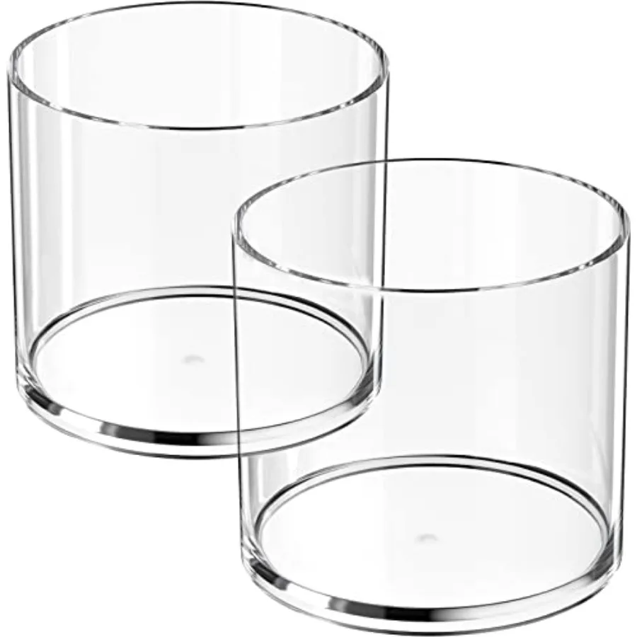 Acrylic Pen Holder 2-Pack Clear Round Makeup Brush Holder and Pencil Cup Versatile Cylinder Container Organizer for Desk Cosmet
Acrylic Pen Holder 2-Pack Clear Round Makeup Brush Holder and Pencil Cup Versatile Cylinder Container Organizer for Desk Cosmet