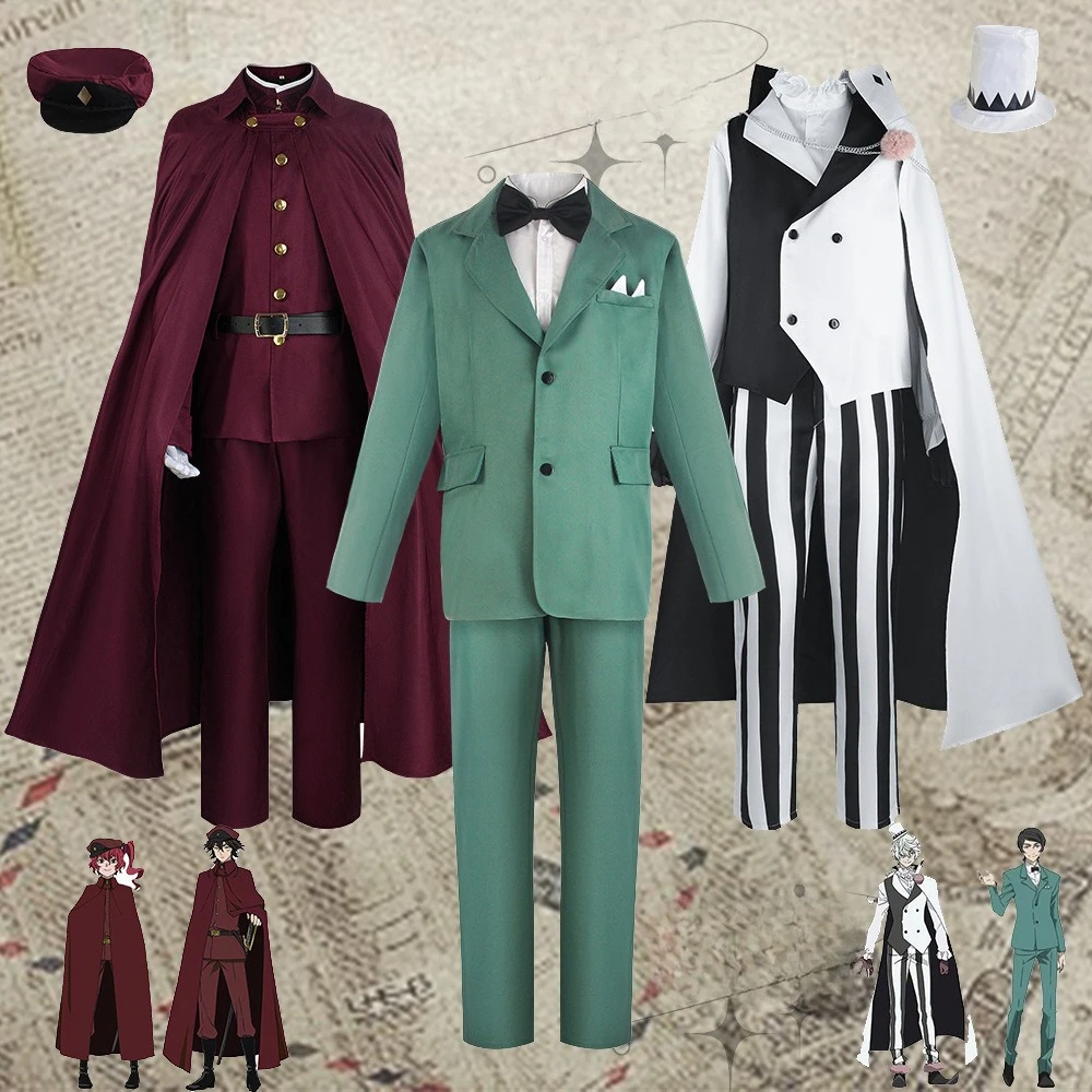 Bungo Stray Dogs Hounds Uniform Cosplay Costume Anime Character Halloween Party Masquerade Performance Clothing for Adults
Bungo Stray Dogs Hounds Uniform Cosplay Costume Anime Character Halloween Party Masquerade Performance Clothing for Adults