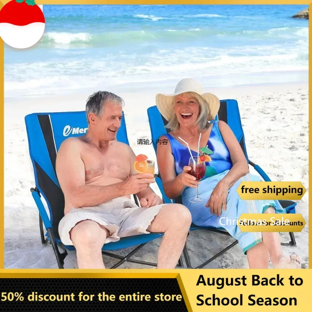 Low Beach Chairs for Adults, Sling Beach Chair with Umberalla, Folding Backpack Camping Chair with Cup Holder
Low Beach Chairs for Adults, Sling Beach Chair with Umberalla, Folding Backpack Camping Chair with Cup Holder