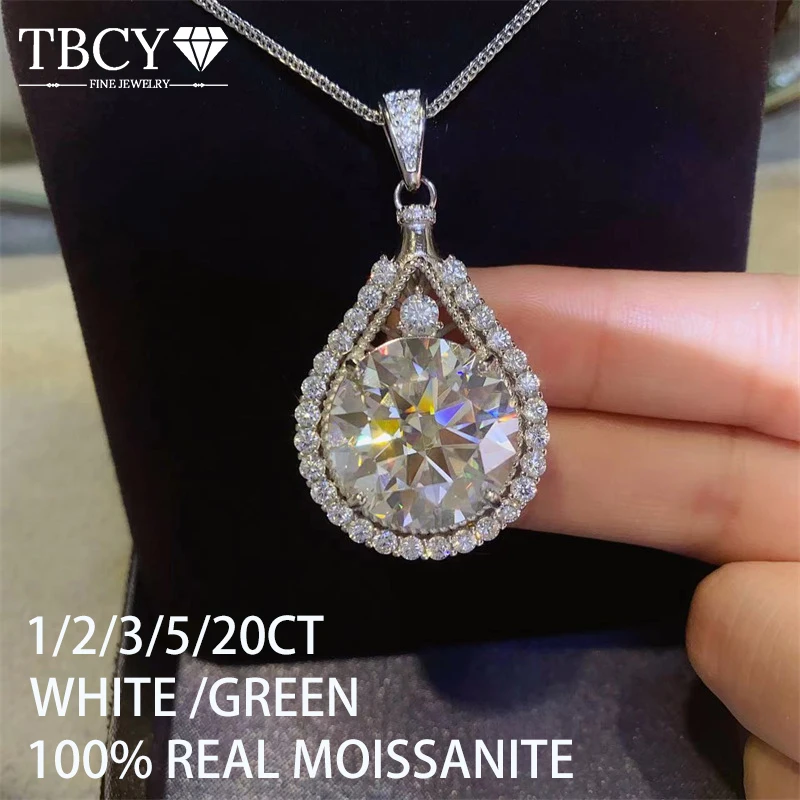 TBCYD 20CT D Color Real Moissanite Oval Pendant Necklace Women's S925 Silver Waterdrop Chain Necklaces Wedding Jewelry With GRA
TBCYD 20CT D Color Real Moissanite Oval Pendant Necklace Women's S925 Silver Waterdrop Chain Necklaces Wedding Jewelry With GRA