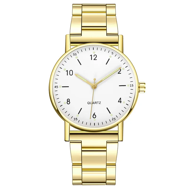 Simple Fashion Luminous Hands Watch for Men Women, Stainless Steel Band Quartz Wristwatch
Simple Fashion Luminous Hands Watch for Men Women, Stainless Steel Band Quartz Wristwatch