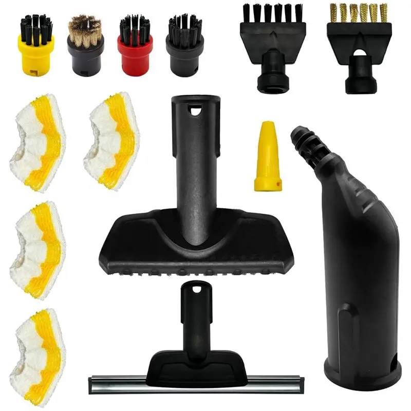 B46C Steam Cleaner Accessories Replacement Set Steam Round Brushes Nozzle Microfibre Cloths For Karcher SC1 SC2 SC3 SC4 SC5
B46C Steam Cleaner Accessories Replacement Set Steam Round Brushes Nozzle Microfibre Cloths For Karcher SC1 SC2 SC3 SC4 SC5