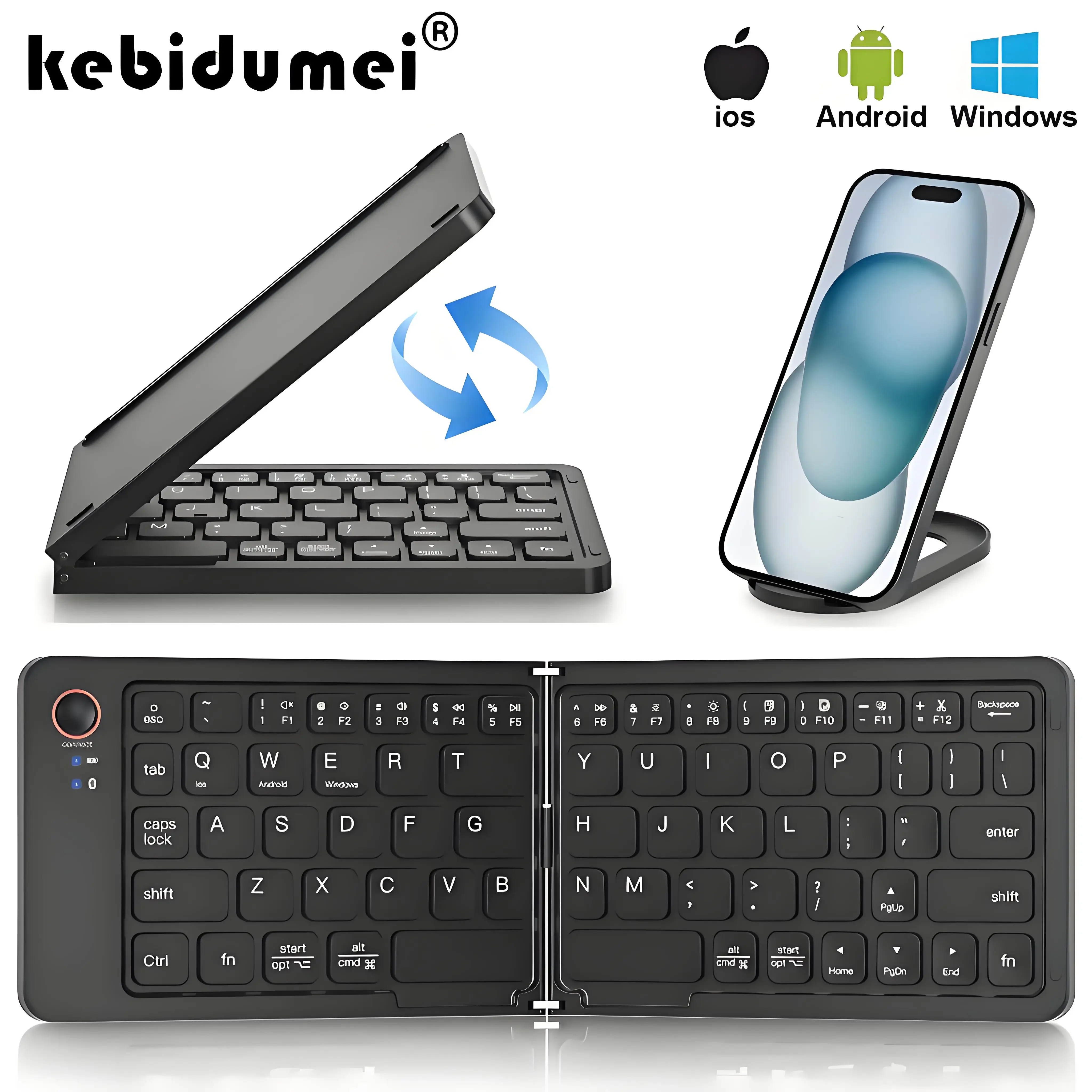 Складная Bluetooth-клавиатура, мобильный планшет, ноутбук, портативная офисная мини-беспроводная клавиатура для Windows, Android, IOS, телефон, путешествия
Складная Bluetooth-клавиатура, мобильный планшет, ноутбук, портативная офисная мини-беспроводная клавиатура для Windows, Android, IOS, телефон, путешествия