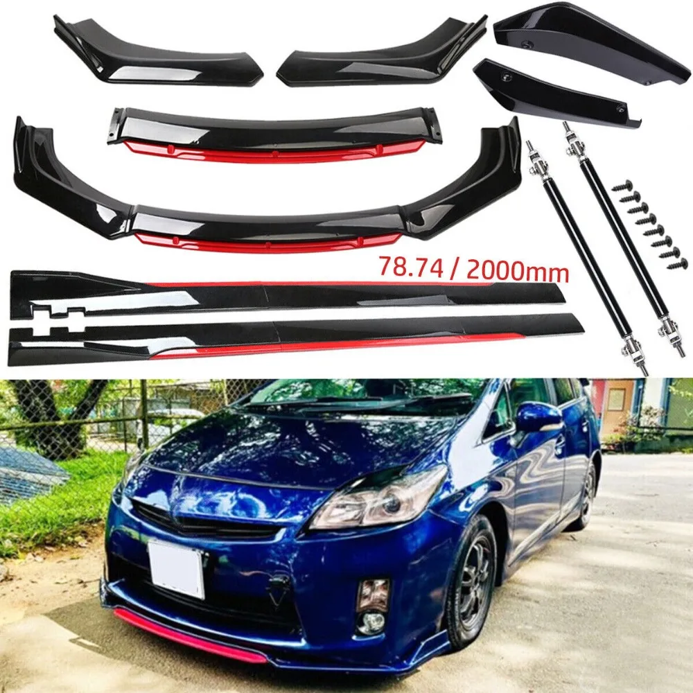 For Toyota Prius Front Bumper Lip Spoiler Body Kit+Side Skirt Glossy black+red United States
For Toyota Prius Front Bumper Lip Spoiler Body Kit+Side Skirt Glossy black+red United States