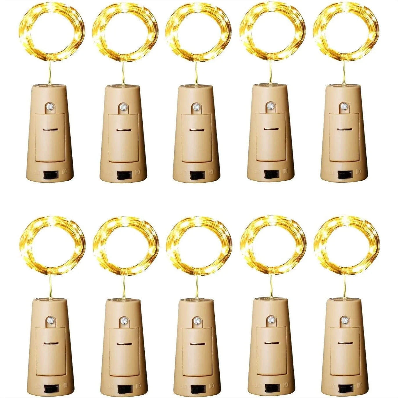12 LED Wine Bottle Lights With Cork 10 Pack Fairy String Lights Battery Operated For Jar Party Wedding Christmas Festival Bar Decoration Warm White
12 LED Wine Bottle Lights With Cork 10 Pack Fairy String Lights Battery Operated For Jar Party Wedding Christmas Festival Bar Decoration Warm White