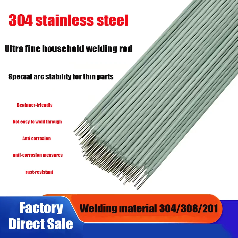304 stainless steel ultra-fine welding rod 1.0/1.2/1.4/1.5/1.6/1.8/2.0 white steel welding rod A102E308
304 stainless steel ultra-fine welding rod 1.0/1.2/1.4/1.5/1.6/1.8/2.0 white steel welding rod A102E308