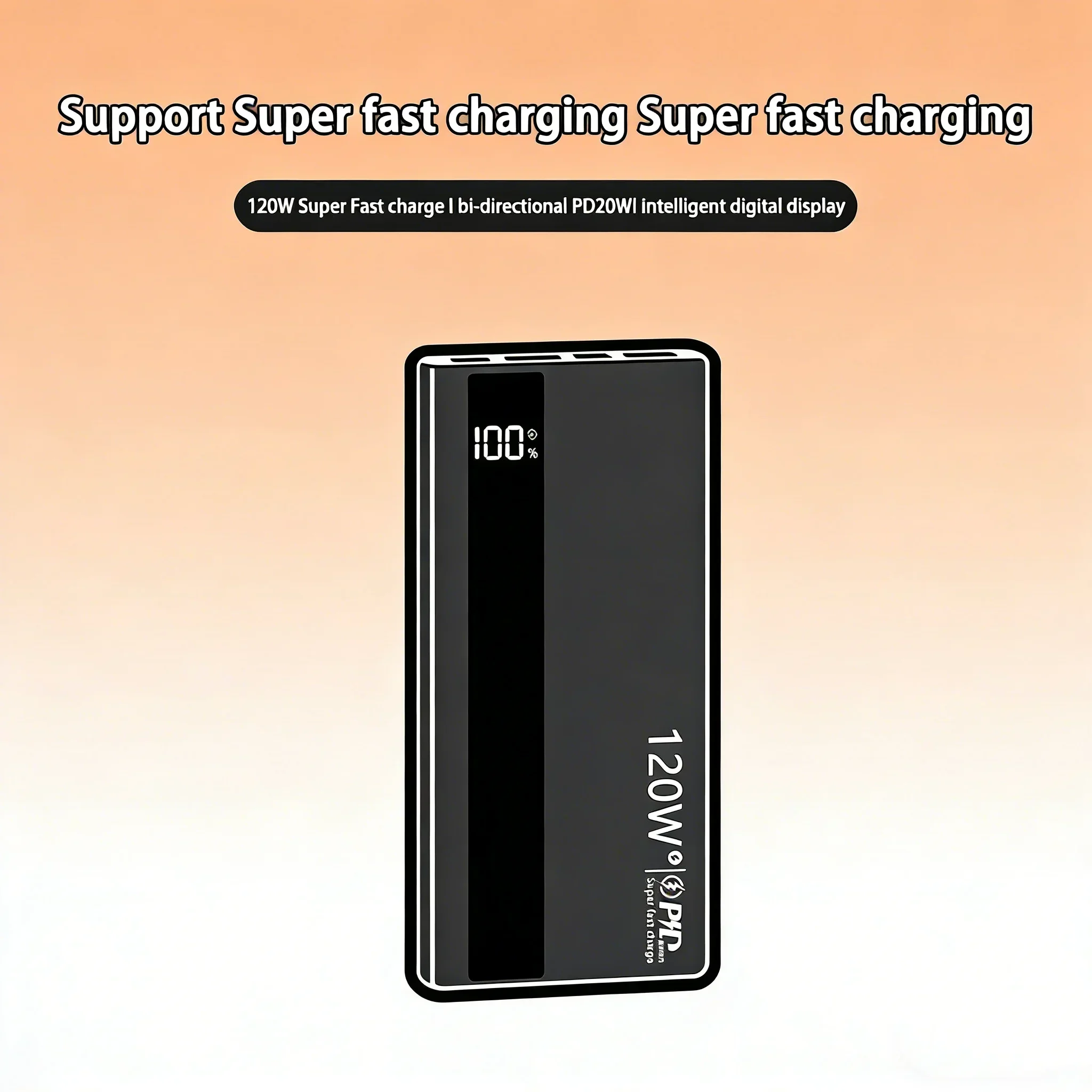 120W 50000mAh Power Bank High Capacity Super Fast Charging Power Bank Portable Battery Charger For Huawei iPhone Samsung Xiaomi
120W 50000mAh Power Bank High Capacity Super Fast Charging Power Bank Portable Battery Charger For Huawei iPhone Samsung Xiaomi