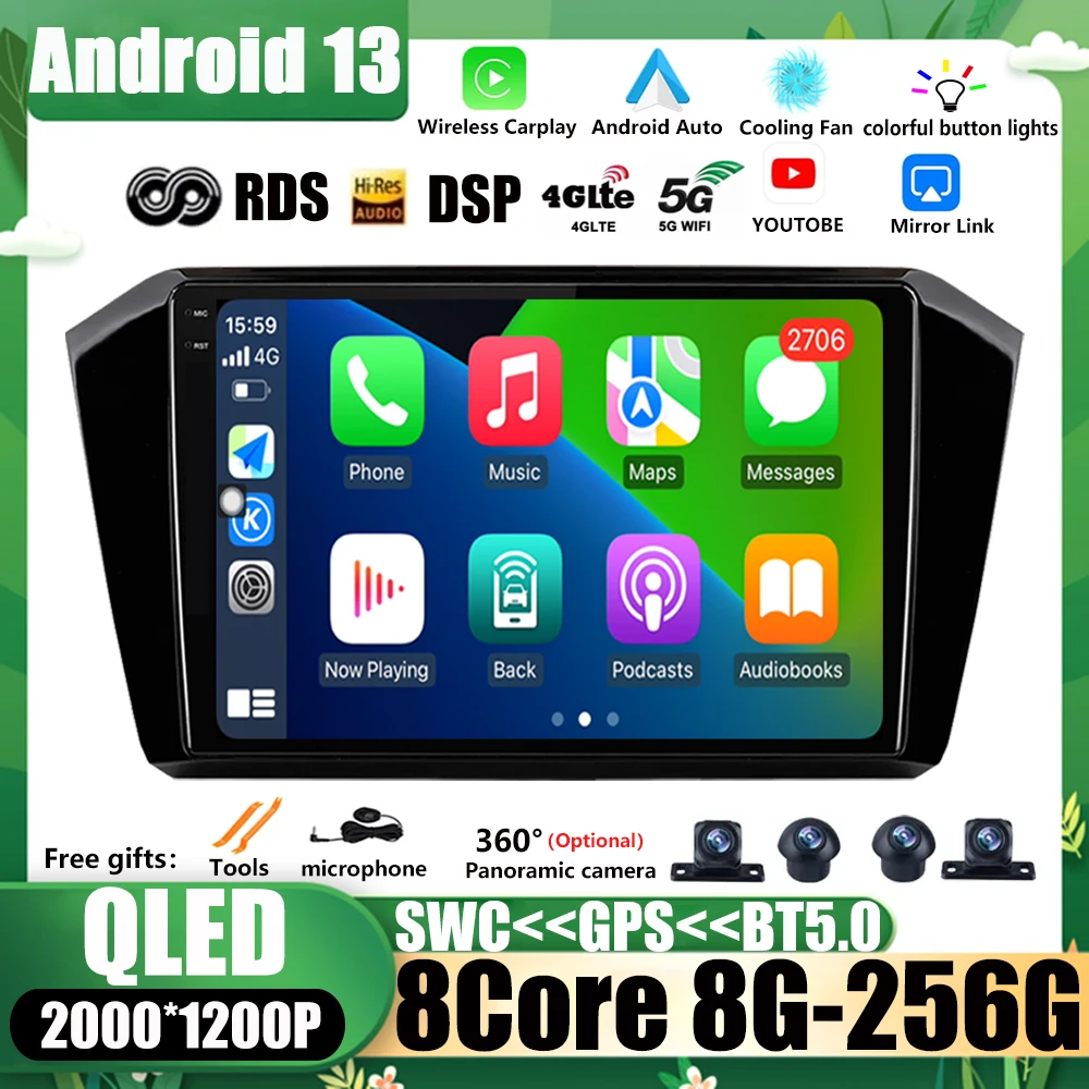 For VW Volkswagen passat B8 2015 - 2020 Car Radio 10.1 Inch Android 13 Navigation GPS AHD Autoradio Multimedia BT WIFI DSP 4G
For VW Volkswagen passat B8 2015 - 2020 Car Radio 10.1 Inch Android 13 Navigation GPS AHD Autoradio Multimedia BT WIFI DSP 4G