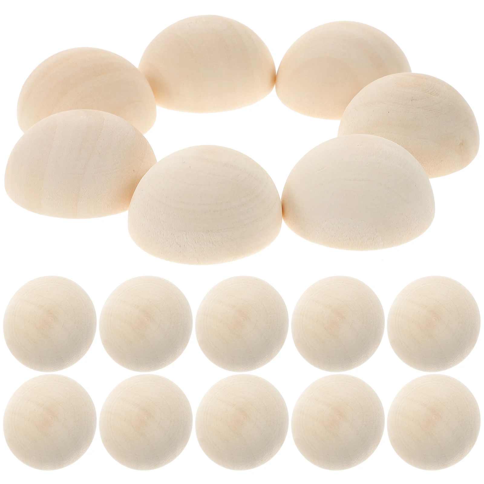 100 Pcs Wooden Beads Craft Accessories Natural Half Balls DIY Decorations Unfinished Spacer Beads Jewelry Making Sewing Tools
100 Pcs Wooden Beads Craft Accessories Natural Half Balls DIY Decorations Unfinished Spacer Beads Jewelry Making Sewing Tools