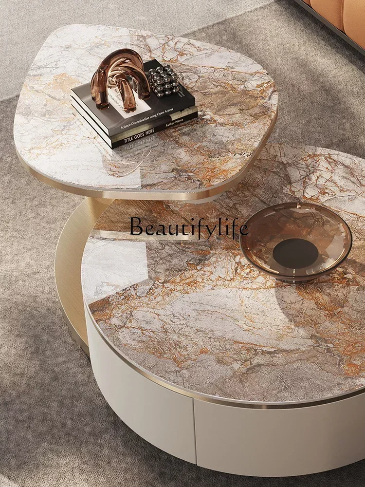 Q S Stone Plate Coffee Table Modern Villa Living Room Home High-End Atmospheric Creative and Slightly Luxury TV Cabinet
Q S Stone Plate Coffee Table Modern Villa Living Room Home High-End Atmospheric Creative and Slightly Luxury TV Cabinet