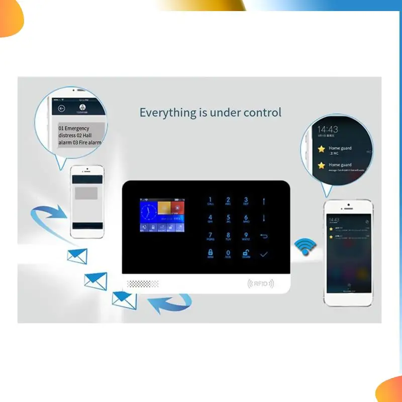 B48A Alarm System For Home Burglar Security 433Mhz WIFI+GSM Alarm Wireless Wifi Alarma Tuya Smart App Work US Plug
B48A Alarm System For Home Burglar Security 433Mhz WIFI+GSM Alarm Wireless Wifi Alarma Tuya Smart App Work US Plug