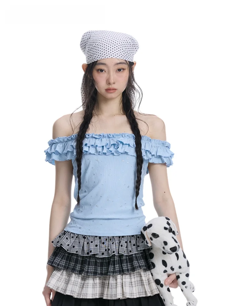 Blue Wave Two-Way Wear T-Shirt Casual Style Slim Fit Daily Wear Ladies Top MOF Girl Brand China Made Regular Length Sleeve
Blue Wave Two-Way Wear T-Shirt Casual Style Slim Fit Daily Wear Ladies Top MOF Girl Brand China Made Regular Length Sleeve