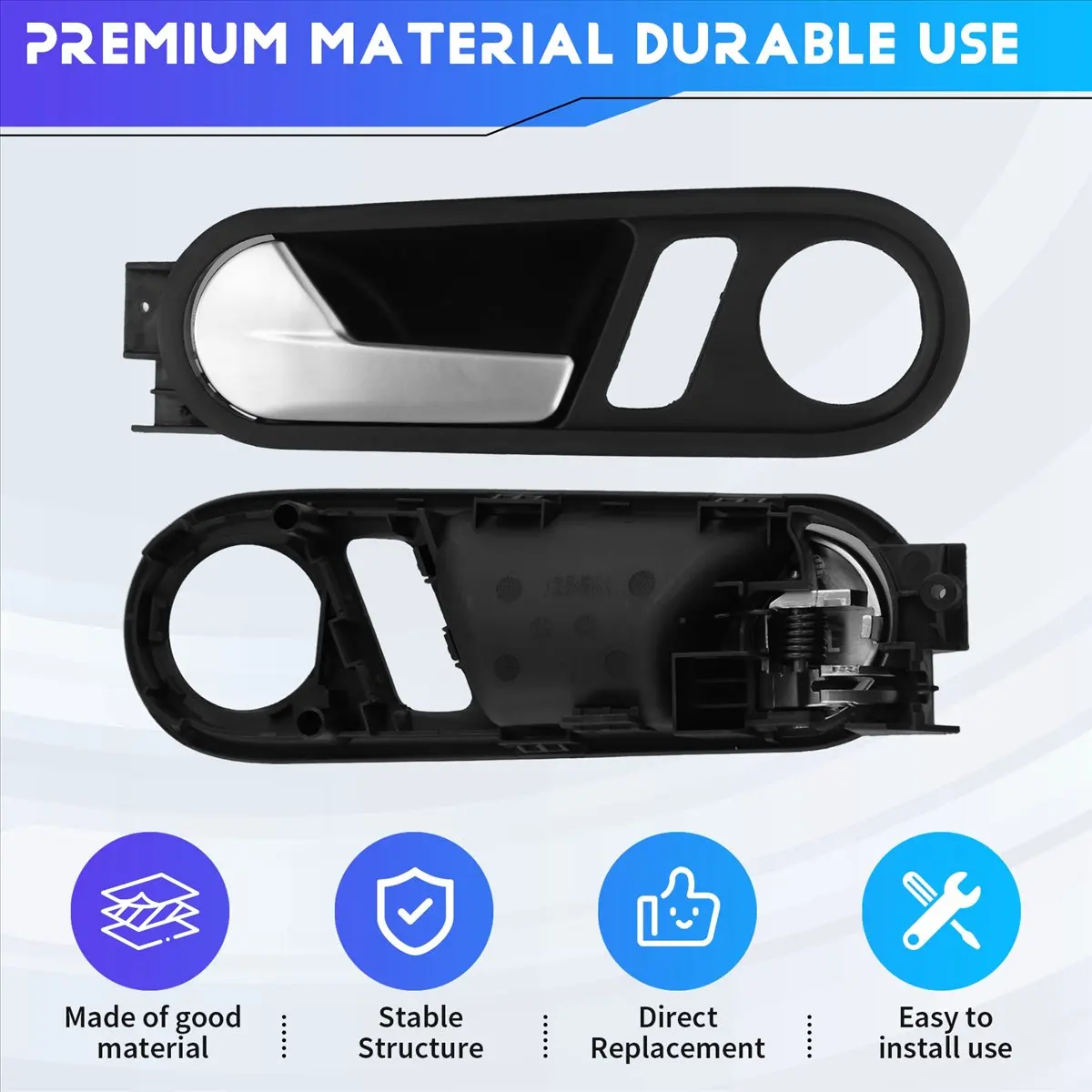 #91P Automotive Parts & Accessories,Car Inside Door Handle Mechanism Cover for VW Beetle 2012-2019,L (Black&Silver Plated)
#91P Automotive Parts & Accessories,Car Inside Door Handle Mechanism Cover for VW Beetle 2012-2019,L (Black&Silver Plated)