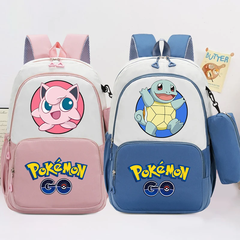 Pokemon Pikachu Backpacks with Pencil Bag Students Anime Large Capacity Schoolbag Boys Girls Book Stationery Storage Backpack
Pokemon Pikachu Backpacks with Pencil Bag Students Anime Large Capacity Schoolbag Boys Girls Book Stationery Storage Backpack