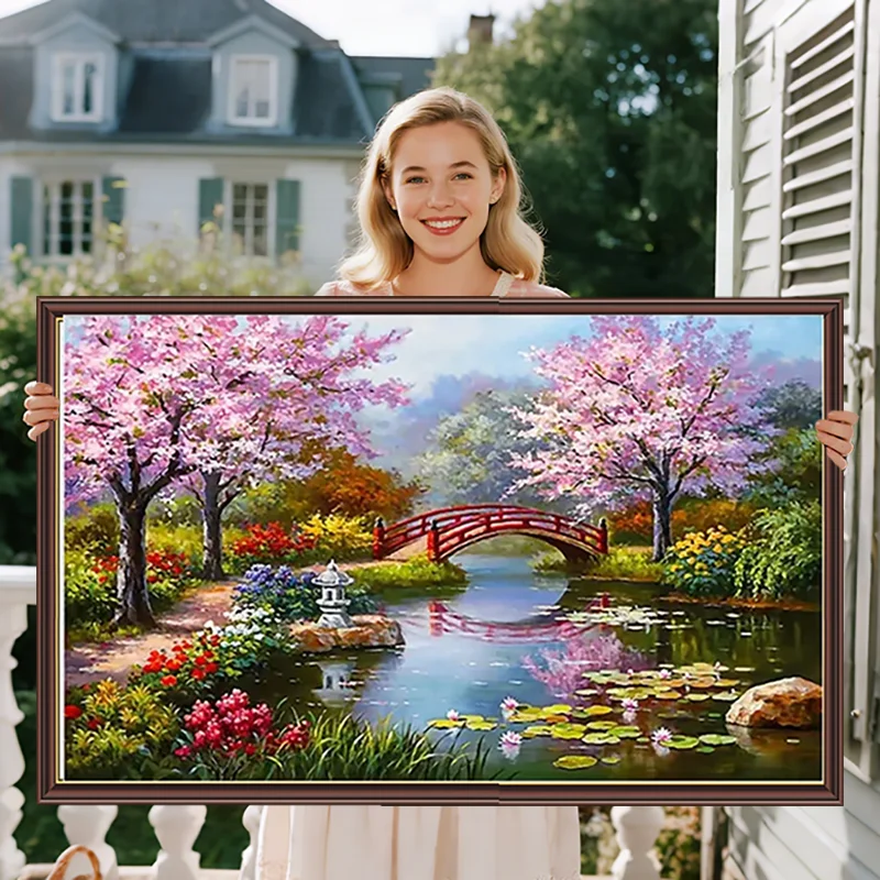 2026 new Landscape Cross Stitch Kits Houses Stream Cherry Tree Dream Home Decor Painting Embroidery Set DMC Printed Canvas Gift
2026 new Landscape Cross Stitch Kits Houses Stream Cherry Tree Dream Home Decor Painting Embroidery Set DMC Printed Canvas Gift