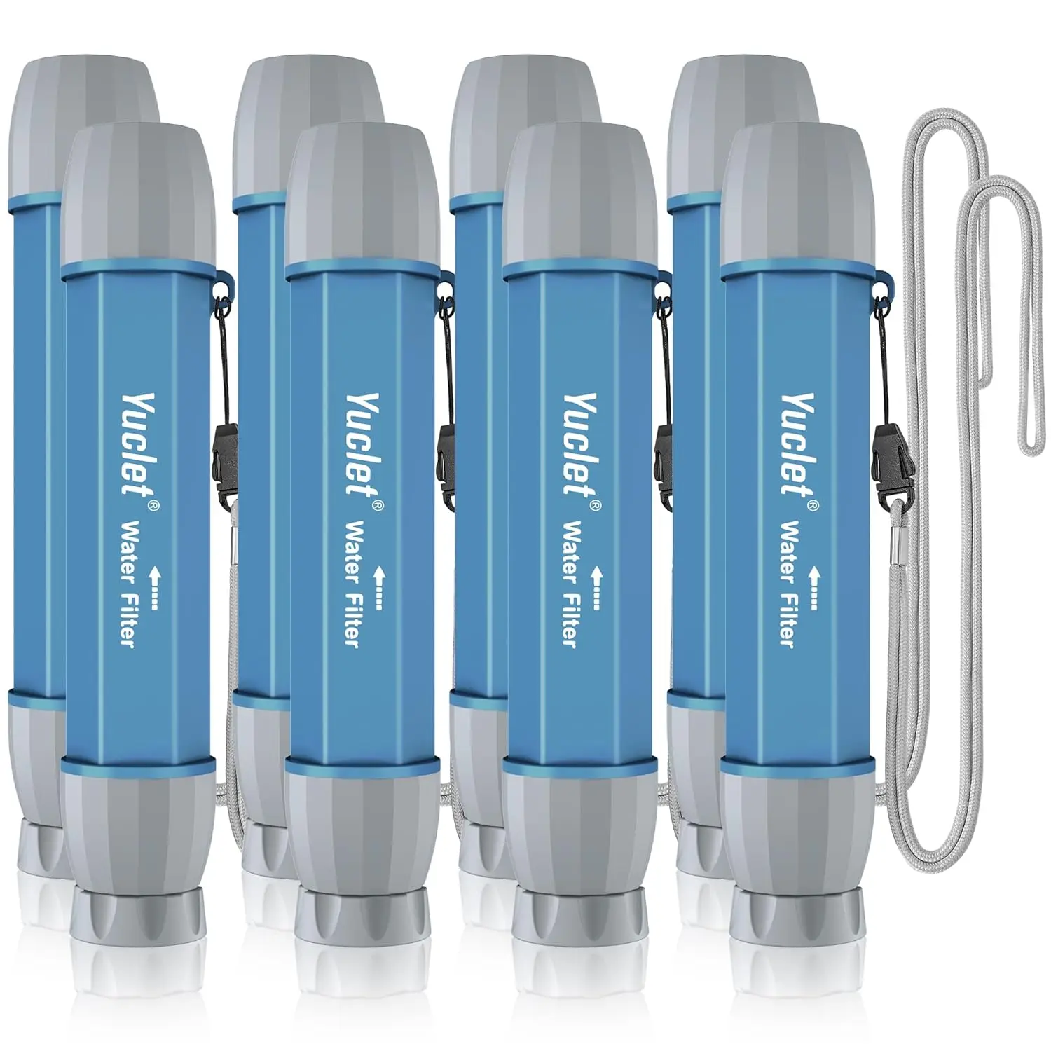 Survival Water Filter Straw, Portable Filtration System for Camping, Hiking, Emergency Preparedness, 8 Pack
Survival Water Filter Straw, Portable Filtration System for Camping, Hiking, Emergency Preparedness, 8 Pack