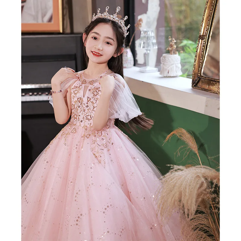Children's Birthday Princess Dress Piano Performance Dress Pink Light Luxury Niche Flower Girl Wedding Dress Girls' Fashion Show
Children's Birthday Princess Dress Piano Performance Dress Pink Light Luxury Niche Flower Girl Wedding Dress Girls' Fashion Show